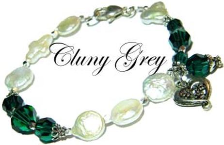 bridesmaid bracelet with pearls and Swarovski crystal