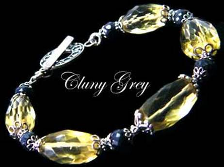 unique beaded bracelet with gemstones