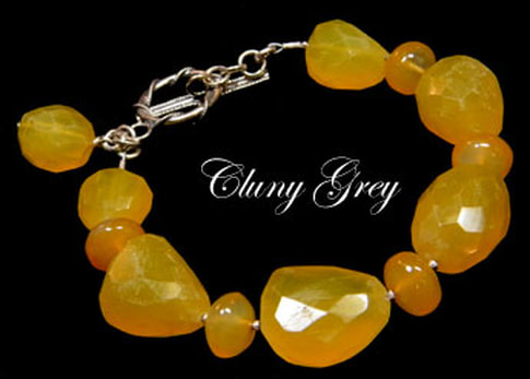 yellow chalcedony bracelet