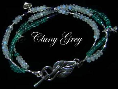 rainbow moonstone bracelet with apatite and amethyst