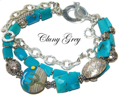 sterling silver turquoise bracelet
