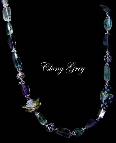 fluorite necklace