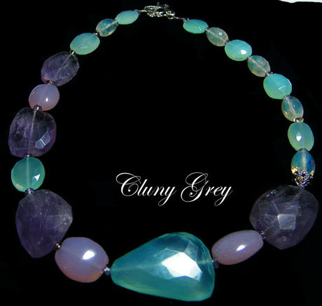 multi-gemstone necklace