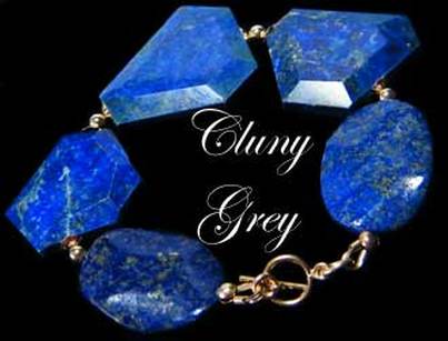 lapis bracelet with gold