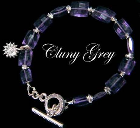 sterling silver amethyst bracelet