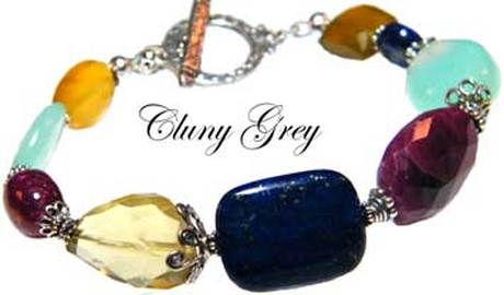 multi-gemstone bracelet