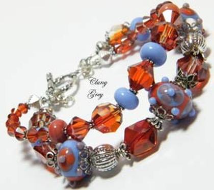 lampwork bracelet
