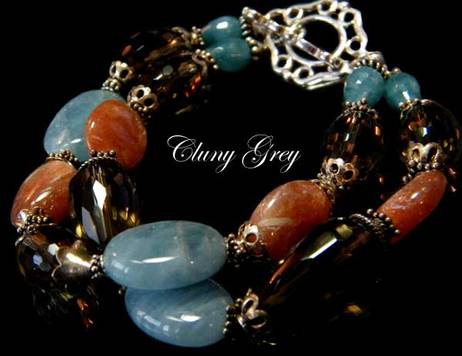multi-gemstone bracelet