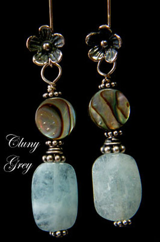 genuine aquamarine earrings
