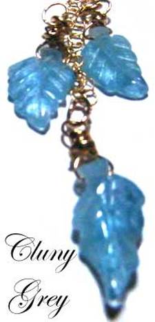 aquamarine necklace with gold