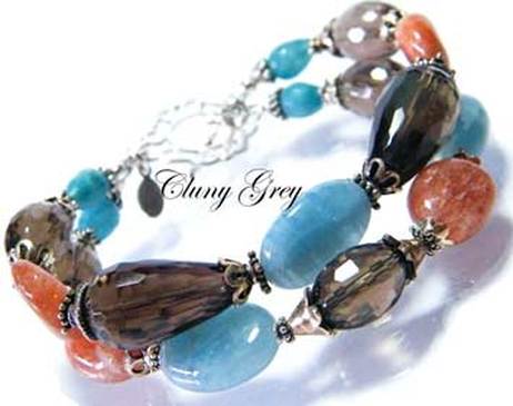 multi-gemstone bracelet