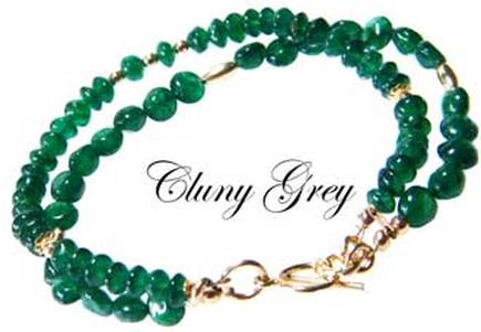 green gemstone bracelet with gold and green aventurine