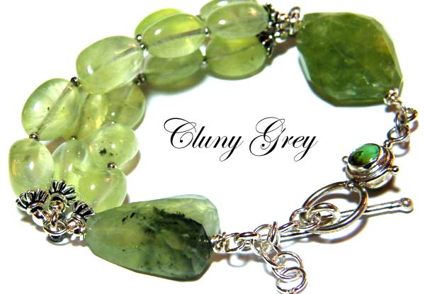 gemstone bracelets - Cluny Grey Jewelry
