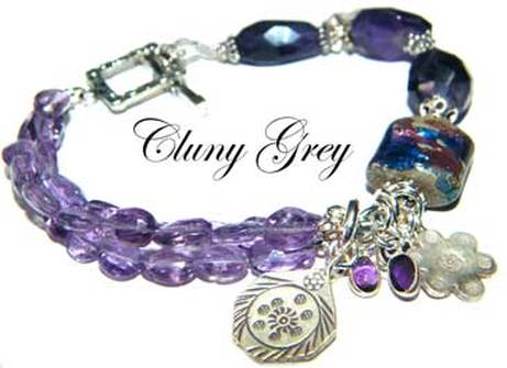 sterling silver amethyst bracelet
