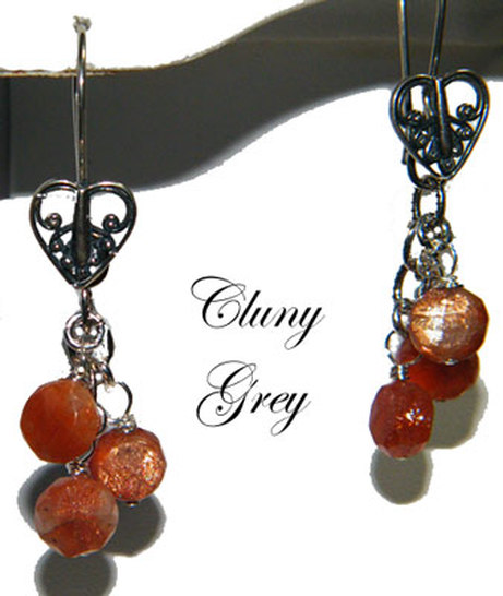 sunstone earrings