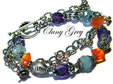 multi-gemstone bracelet