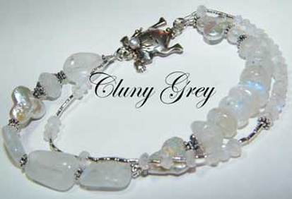 rainbow moonstone bracelet