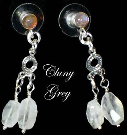 rainbow moonstone earrings