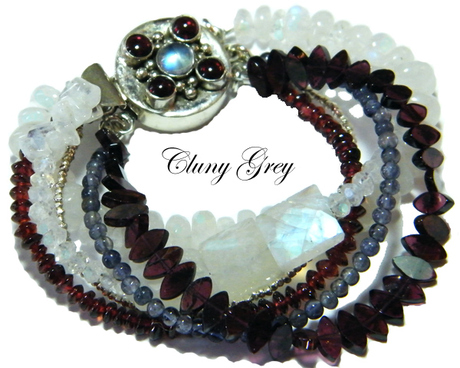 rainbow moonstone bracelet