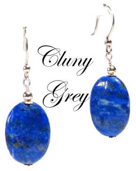 sterling silver lapis earrings