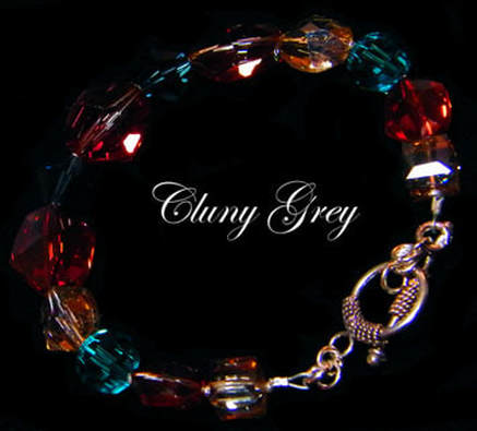 Swarovski Crystal Bracelets - Cluny Grey Jewelry