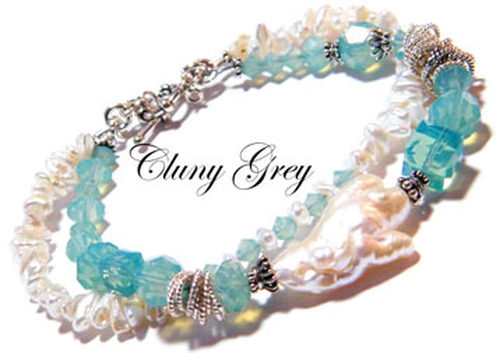 Grey Gold Swarovski Beads Bracelet – Friendship Bracelet – Shop
