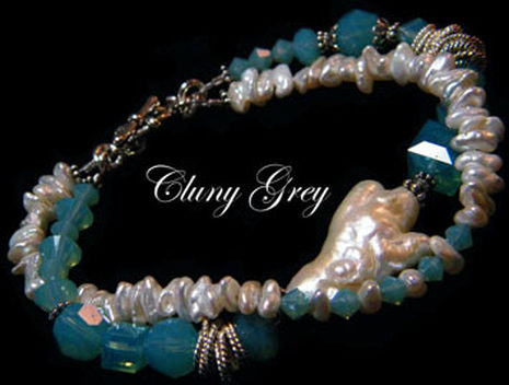 Swarovski Crystal Bracelets - Cluny Grey Jewelry